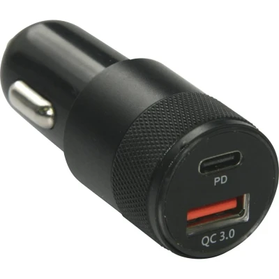 Immagine di IWH Connettore di carica automatico Quick dual USB C 3A Portata massima corrente=3 A 12 V, 24 V