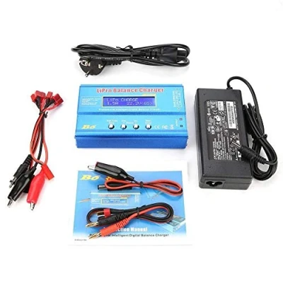 Immagine di DEWIN 80W Caricabatterie Lipo, 6A RC Bilancia a Batteria Lipo LCD Digitale per Li Po/NiMH/Li Fe/NiCD