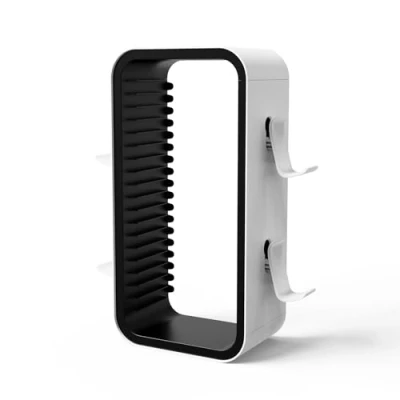 Immagine di Redlution Torre di archiviazione per giochi PS5/PS4/Xbox One/Xbox 360/Xbox Series X/S/Switch Custodie Blu Ray Dischi Organizer, memorizza 18 giochi, con 4 supporti controller (nero)