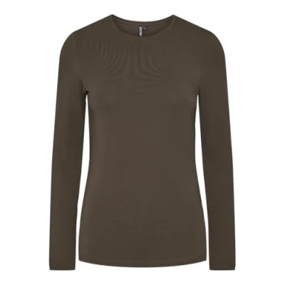 Immagine di PIECES Pcsirene LS Tee Noos Maglietta a Maniche Lunghe, Morel, L Donna