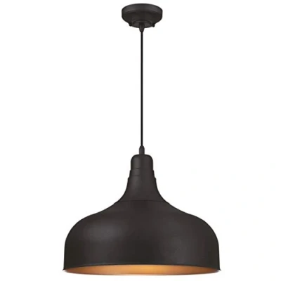 Immagine di Westinghouse Lighting 63717 Lampada a sospensione da interno una luce, finitura ruvida in ferro