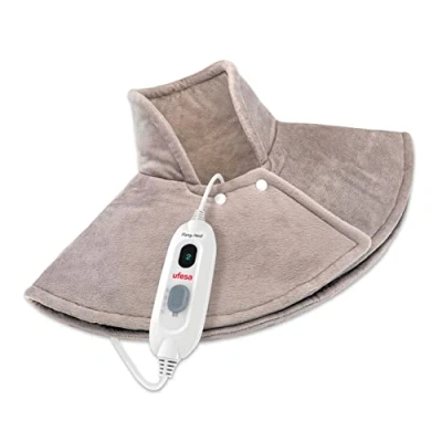 Immagine di Ufesa Flexy Heat NC Complex Cuscino Termico Elettrico Ergonomico 60x62 cm, 100W, Microfibra Extramorbido, 3 Livelli di Temperatura, Spegnimento Automatico