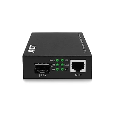 Immagine di ACT Convertitore multimediale Ethernet in fibra di vetro, conforme allo standard 802.3ab, Multi Mode, Single Mode SFP+ AC4455