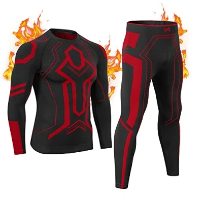 Immagine di MeetHoo Biancheria Intima Termica Uomo Set, Maglie Termiche e Pantaloni Termici Traspirante Intimo Termico per Allenamento Corsa Sci
