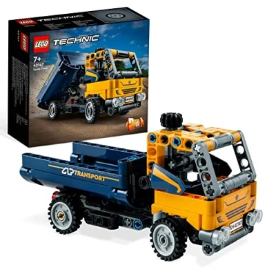 Immagine di LEGO Technic 42147 Camion Ribaltabile, Set 2 in 1 con Camioncino ...