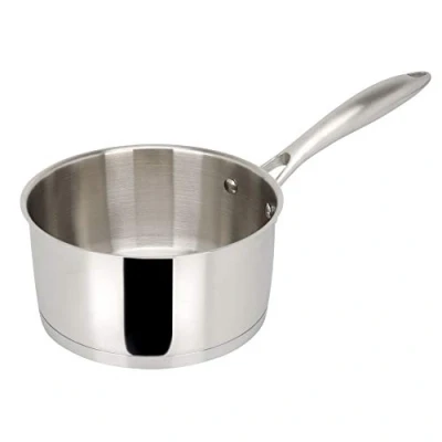 Immagine di Sitram 711606 Casseruola Charleston in acciaio inox di qualità professionale, Ø 20 cm, tutti i fuochi, tra cui induzione, argento