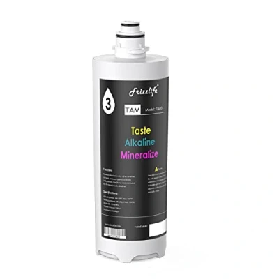 Immagine di Frizzlife cartuccia filtrante di ricambio per filtro TAM3, con FZ 4 all&#039;interno, sistema osmosi inversa PD600 TAM3 (terza fase) e alcalino rimineralizzazione TAM3.