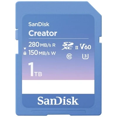 Immagine di SanDisk Creator SD UHS II 1TB (SDXC, 1000 GB, U3, II), Scheda di memoria