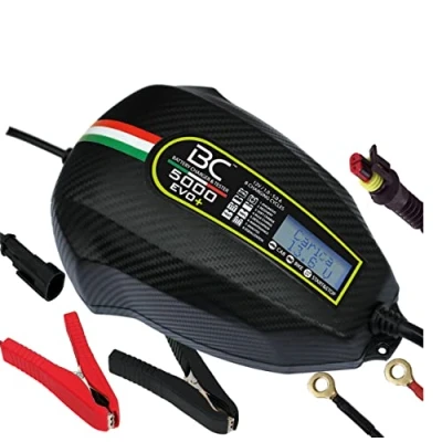 Immagine di BC 5000 EVO+ Caricabatterie e Mantenitore Intelligente 1Amp/5Amp per Batterie 12V Piombo Acido, dotato di Tester Batteria Alternatore, Auto, Moto, Scooter, Barche, Camion, Camper fino a 160Ah