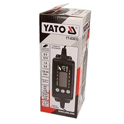 Immagine di YATO YT 83033 carica batteria portatile, mantenitore di 1, 4 6, 12