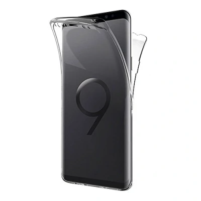 Immagine di AICEK Cover Compatible Samsung Galaxy S9 Plus, 360Full Body Plus Silicone Case Molle di TPU Trasparente Sottile Custodia per (6.2 Pollici)