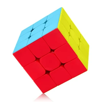 Immagine di ROXENDA Speed Cube, Stickerless Cube Solido Durevole &amp; Tornitura Regolare, Il Miglior Cubo Magico di Puzzle 3D Gira più Velocemente Dell&#039;originale(3x3x3)