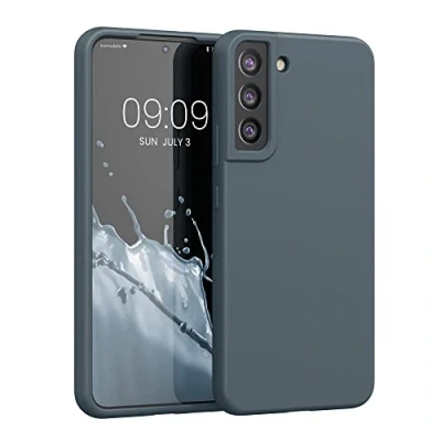 Immagine di kwmobile Cover per Samsung Galaxy S22 Plus Custodia Back Case Smartphone in Silicone TPU Protezione Gommata ardesia scuro
