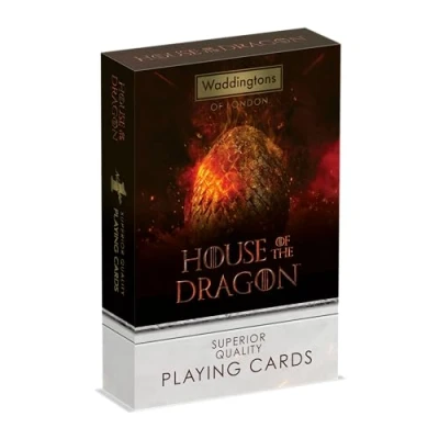 Immagine di Winning Moves Waddingtons Number 1 Playing Cards House of The Dragon Carte da gioco Inglese
