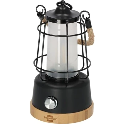 Immagine di Brennenstuhl 1171800 LED (monocolore) Luce da campeggio 350 lm a batteria ricaricabile 570 g Nero, Bambù