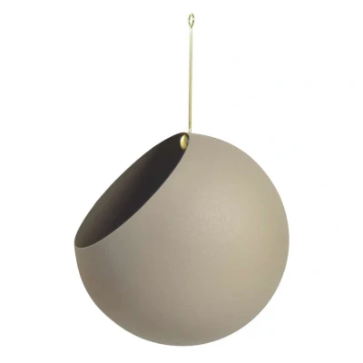 Immagine di AYTM Globe vaso da fiori, sospeso, Ø 21 cm, grigio, alluminio