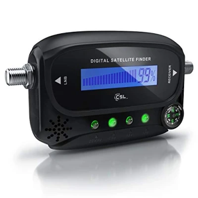 Immagine di SAT Finder digitale CSL Rilevatore di Segnale satellitare Display retroilluminato Misuratore con Acustico