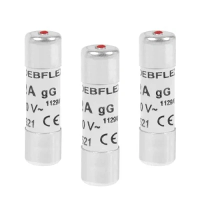 Immagine di DEBFLEX 715216 fusibile elettronico, con spia luminosa, A LED, 32 A, confezione da 3 fusibili 10,3 x 38 380 V