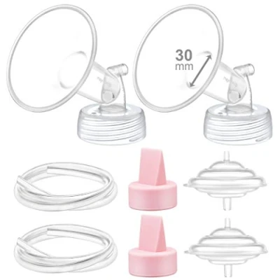 Immagine di Maymom Pompa compatibile con Spectra S2 S1 9 Plus Tiralatte Non Originale Parti di Ricambio 30mm Flangia Duckbill Valvola Tubi