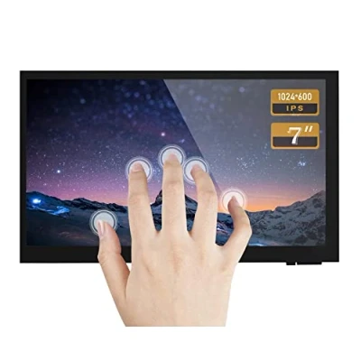Immagine di Ingcool 7 pollici HDMI LCD Monitor per Raspberry Pi 1024x600 Capacitivo Touchscreen IPS Schermo Display Supporto Raspbian/Ubuntu/Kali/Retropie/WIN10 IoT, Windows 10/8.1/8/7