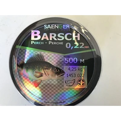 Immagine di Specitec, monofilo da pesca, lenza pesca per anguilla, pesce persico, trota, luccio, lucioperca, carpa, merluzzo, bianco, 1453 022, 0,22 mm