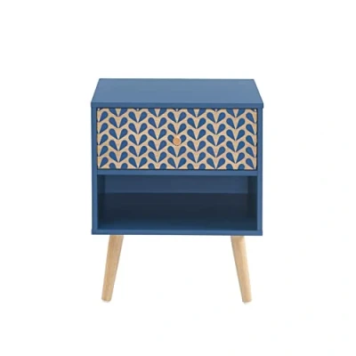 Immagine di BAÏTA CAPUCINE01 Comodino, Legno ingegnerizzato, Nero, L40cm