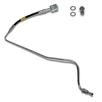 Immagine di BESTPRICE 1x tubo freno posteriore destro lunghezza 190mm con bullone banjo e Compatibile AUDI A6 C5 (4B2) (4B5), SKODA SUPERB 1 (3U4), VW PASSAT B5.5 (3B6)(3B3), B5 (3B5)(3B2)