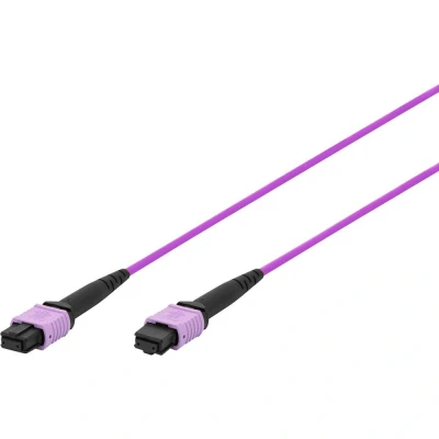 Immagine di Digitus DK 2566 01/4 fibra ottica cavo di collegamento LWL 1 m Violetto, Nero estremamente sottile, interno flessibile, Nastro in vetro,