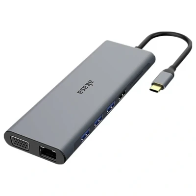 Immagine di Akasa Docking station USB C® Type C 14 In 1 Dock Adatto per marchio: universale lettore di schede integrato, Alimentazione