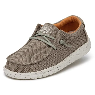 Immagine di Hey Dude Wally Youth SOX Stringate sportive per bambini, Taglia: 33, Marrone Sintetico