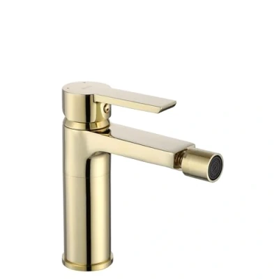 Immagine di Rea Rubinetto da bidet ARGUS Gold Miscelatore monocomando in ottone per WC Bagno (Oro)
