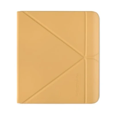 Immagine di Custodia SleepCover per Kobo Libra Colour Giallo Burro Tecnologia Standby/Risveglio Supporto integrato con 2 orientamenti Pelle sintetica Compatibile eReader da 7&quot;