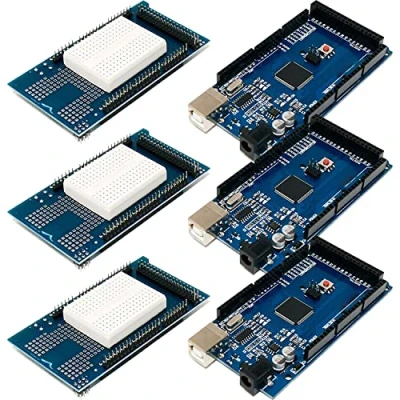 Immagine di AZDelivery 3 x AZ MEGA2560 Board Bundle con Schermo Prototipo E Book!