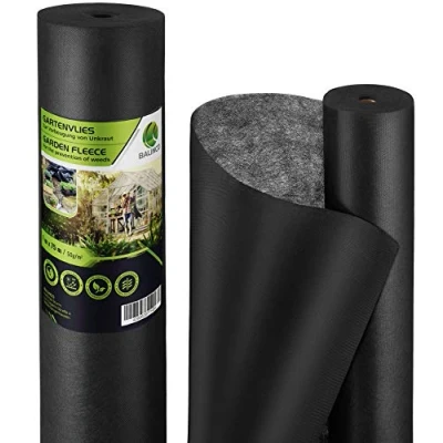 Immagine di BALINCO Velo per Erbacce 50g/m² Foglio da Giardino Contro Le Resistente agli Strappi, permeabile all&#039;Acqua e ad Alta stabilizzazione UV (30m² (15m x 2m))