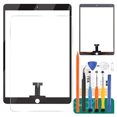 Immagine di per iPad Air 3 2019 Touch Screen Digitizer Vetro di Ricambio A2152 A2123 A2153 A2154 Pannello Display Kit Parti Riparazione (Non LCD, Senza Pulsante Home) (Nero)