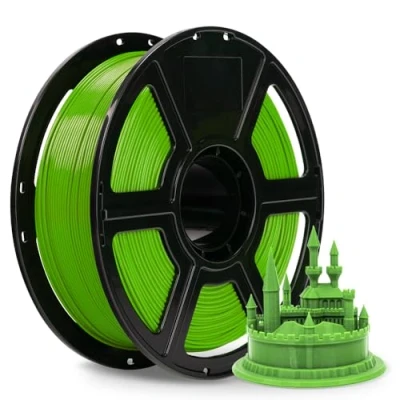 Immagine di FLASHFORGE ABS PRO filamento per stampante 3D, filamenti tenaci e resistenti al calore, bobina da 1 kg (2,2 libbre), precisione dimensionale +/ 0,02 mm, forte durevole (Verde)