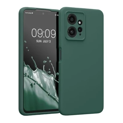 Immagine di kwmobile Custodia Compatibile con Xiaomi Redmi Note 12 (4G) Cover Back Case per Smartphone in Silicone TPU Protezione Gommata verde militare