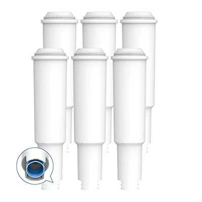 Immagine di AQUA CREST Filtro Acqua per Macchine da Caffè White, Ricambio Jura® 60209 Claris® 64553, 7520, 68739 Include Vari modelli di Capresso®, Impressa®, Confezione 6 pz