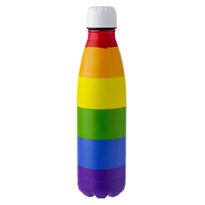 Immagine di Puckator BOT119 Bottiglia Termica in Acciaio 500ml Arcobaleno, Metallo, Multicolore, Unica