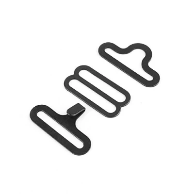 Immagine di Fermacravatte 50 set in metallo regolabile Papillon Hardware Cravat Clip Gancio di fissaggio Cinghia per cravatta