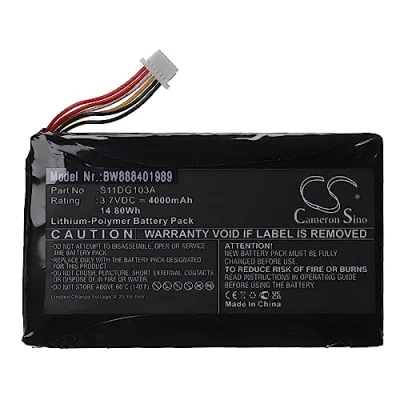 Immagine di vhbw batteria compatibile con Trimble Juno 5, T41, T45, Slate computer portatile scanner (4000mAh, 3,7V, Li Poly)