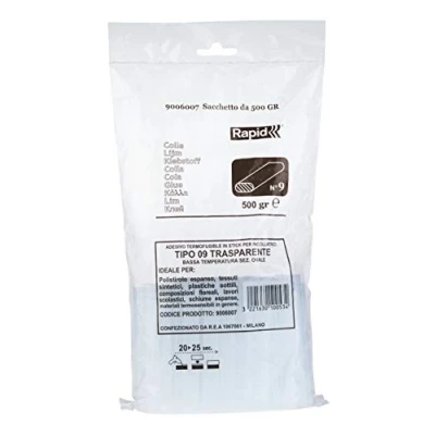 Immagine di Rapid 59006007 Colla Oval a Bassa Temperatura Multiuso, Trasparente, 500 g