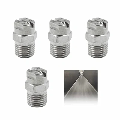 Immagine di Bocchette Idropulitrice Alta Pressione Ugello Spruzzatore Punta Nebulizzatore Accessorio 65 Gradi Orifizio da 1,3mm Connessione Filettata 1/4&#039;&#039; per Pulizia Ad Vialetti Percorsi, 4 Pezzi