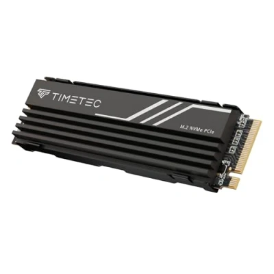 Immagine di Timetec Gaming PCIe 4.0 NVMe SSD Gen4x4 M.2 2280 3D NAND TLC 1000 TBW Cache SLC Velocità di lettura/scrittura Fino a 5.100/4.700 MB/s interno per PS5, PC desktop (2TB Heatsink)