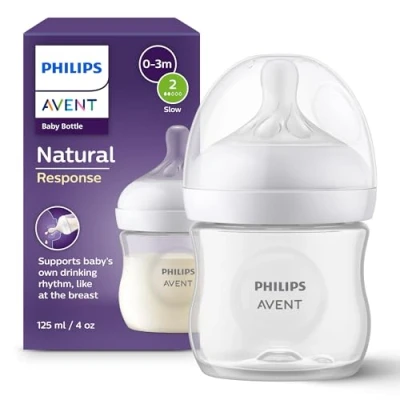Immagine di AVENT Bib.Nat.3,0 Trasp.125ml