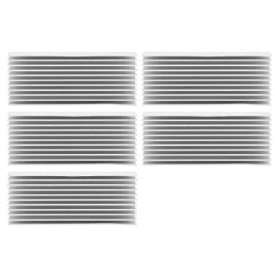 Immagine di dissipatore di calore, calore in alluminio, 40 x 20 100 mm alluminio per parti raffreddamento della scheda PCB CPU (5 pezzi)