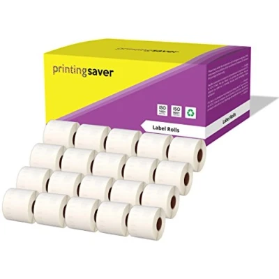 Immagine di Printing Saver 20 rotoli di etichette per spedizioni compatibili 99014 da 54 x 101 mm (220 rotolo) etichettatrici LabelWriter 310 320 330 4XL 400 450 Turbo/Twin Turbo/Duo e Seiko SLP