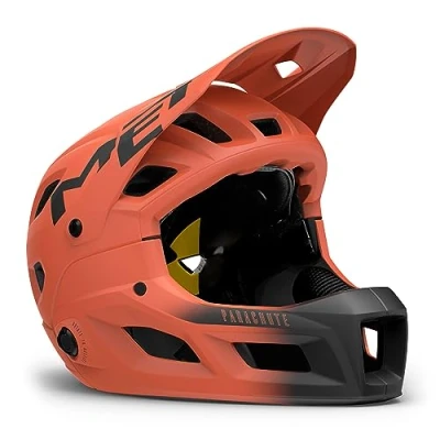 Immagine di Casco Integrale Convertibile da Enduro, Trail E MTB MET Parachute MCR MIPS Convertibile, Sicuro, Ventilato, Visiera Regolabile, Rust Black, Opaco