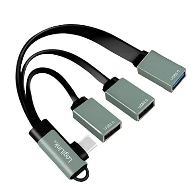 Immagine di LogiLink UA0361 3 Porte USB C® (USB 3.1) Multiport Hub Argento