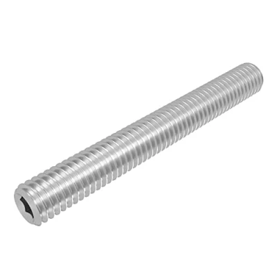 Immagine di Grano SECCARO con punta conica M5 x 40 mm, acciaio inox V2A VA A2, DIN 913 / ISO 4026, esagono incassato, 20 pezzi